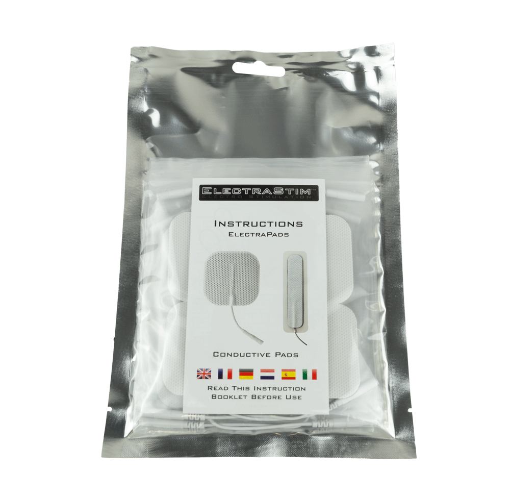 Square Self-Adhesive ElectraPads (Multi-packs available)-Electro Conductive Pads electro sex - estim USA- ElectraStim