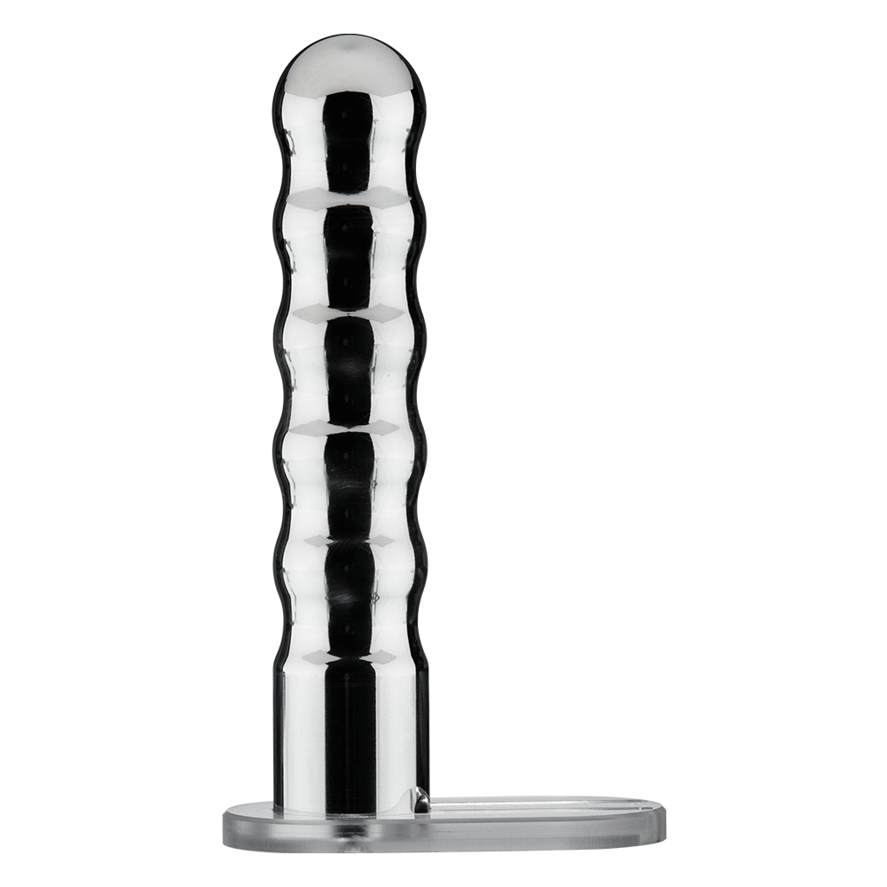metal sex toy Wave Metal Strap-On Electro Dildo
