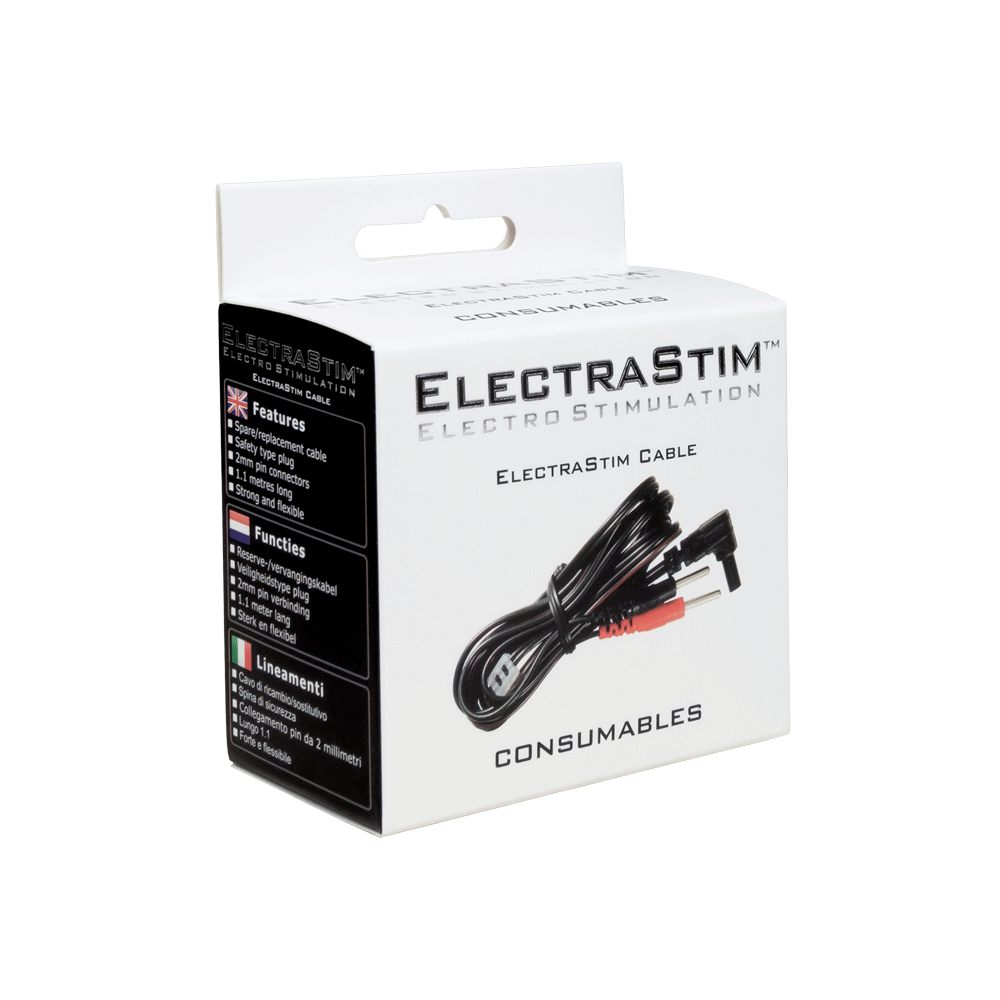 ElectraStim 2mm Replacement Cable-Cables and Adapters electro sex - estim USA- ElectraStim