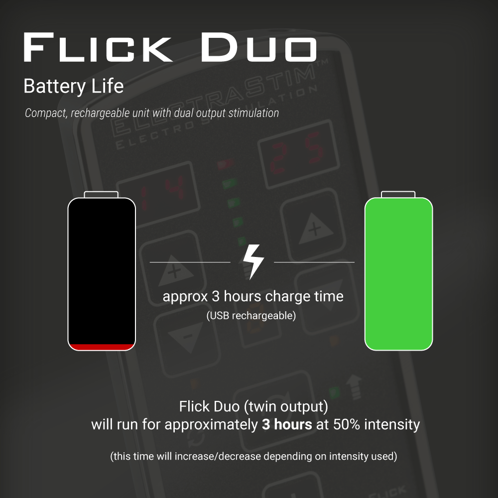 Flick Duo Dual Output Stimulator Pack- EM80-E-Electro Sex Stimulators electro sex - estim USA- ElectraStim