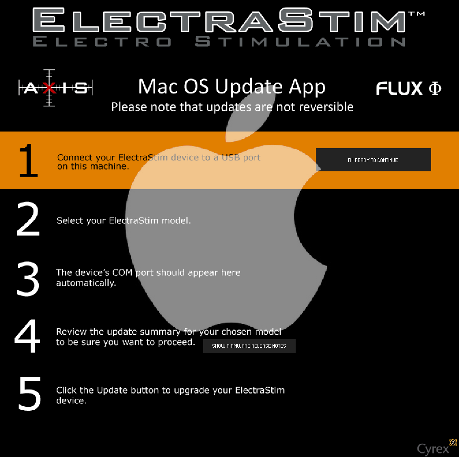 ElectraStim Stimulator Update Software- Mac-Electro Sex Stimulators electro sex - estim USA- ElectraStim