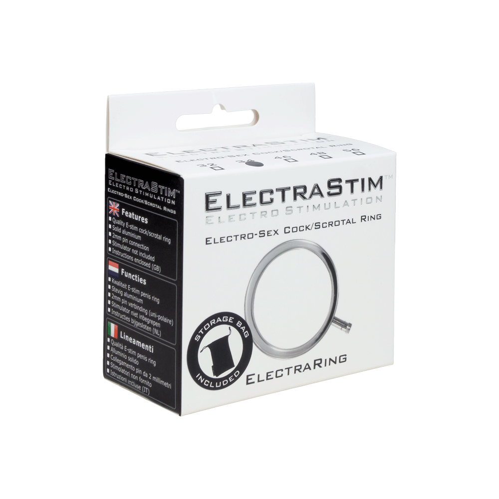 ElectraRing Solid Metal Electro Cock Ring (Multiple Sizes)-Cock Rings and Male Toys electro sex - estim USA- ElectraStim