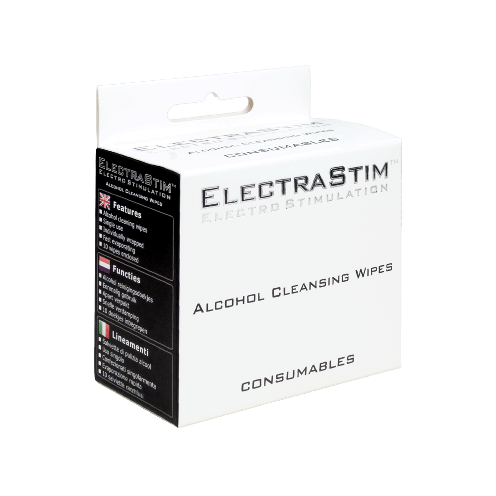 Sterile Alcohol Wipes (10 Pack)-Lubes, Gels and Cleaners electro sex - estim USA- ElectraStim