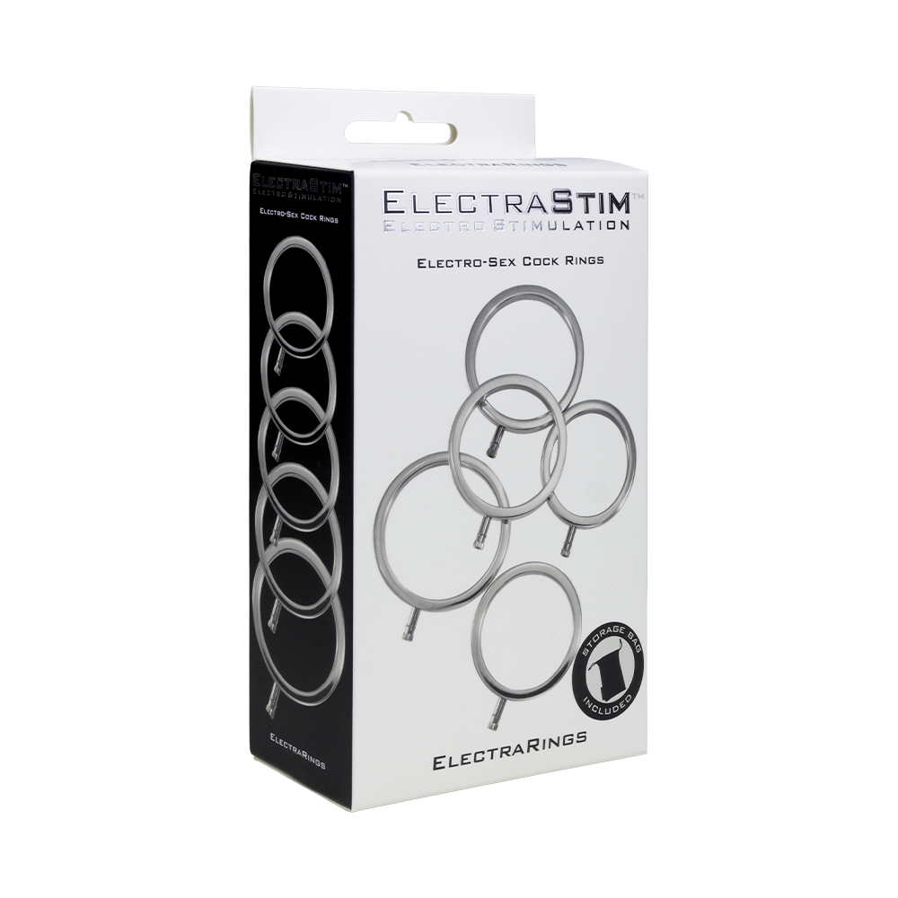 ElectraRings Solid Metal Cock Rings (5 pack)-Cock Rings and Male Toys electro sex - estim USA- ElectraStim