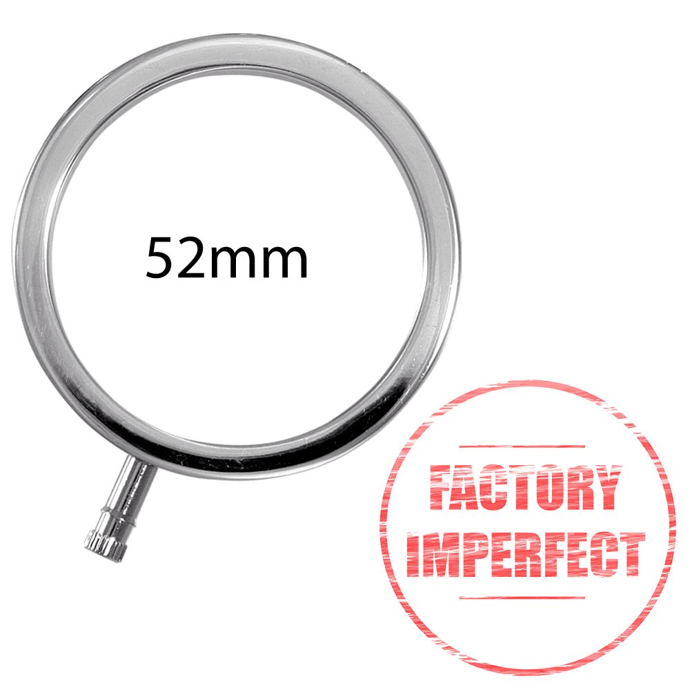 FACTORY IMPERFECT- ElectraRings Solid Metal Scrotal Ring (52mm)-Cock Rings and Male Toys electro sex - estim USA- ElectraStim