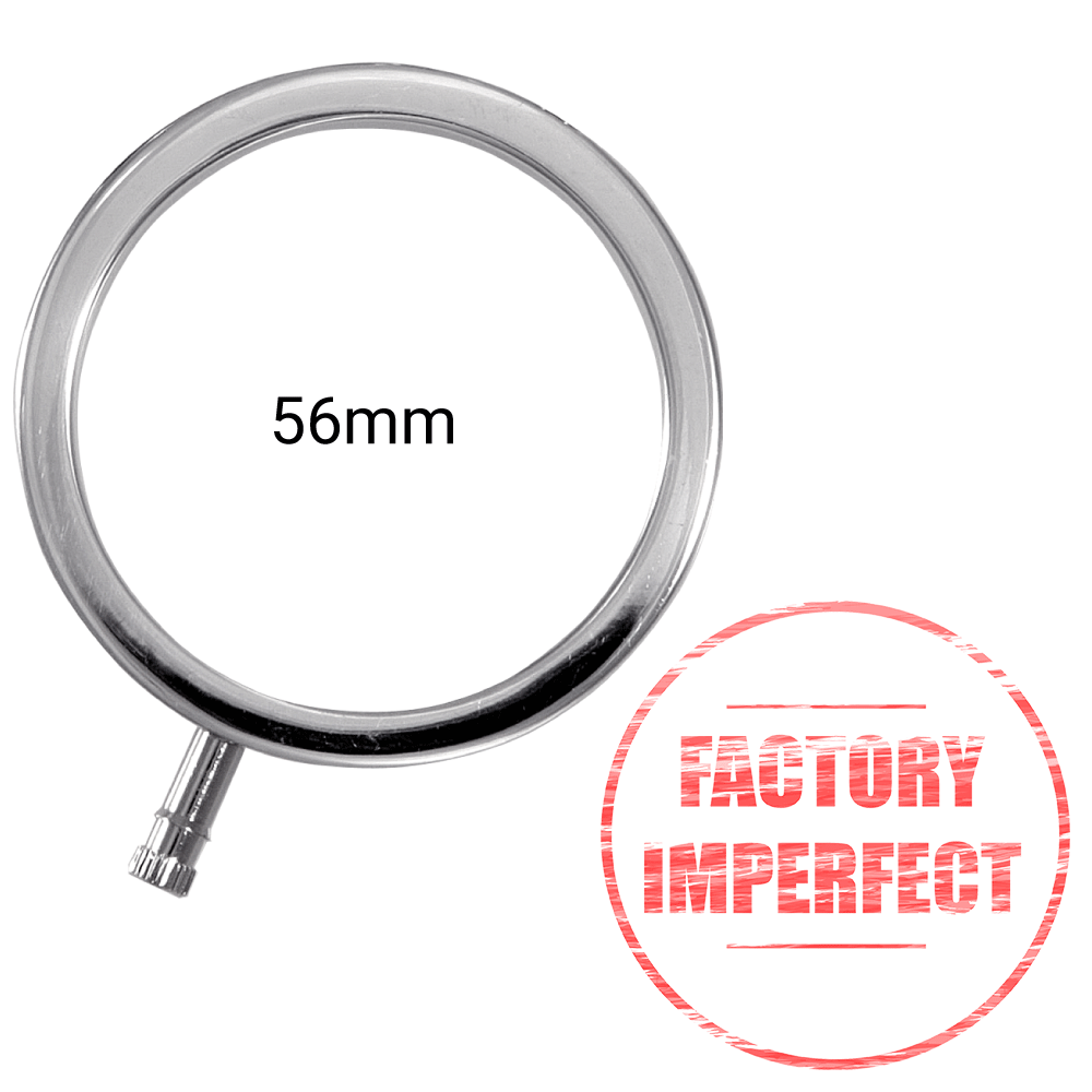 FACTORY IMPERFECT- ElectraRings Solid Metal Scrotal Ring (56mm)-Cock Rings and Male Toys electro sex - estim USA- ElectraStim