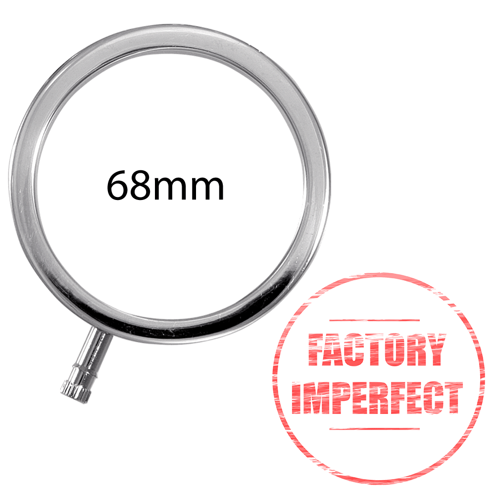 FACTORY IMPERFECT- ElectraRings Solid Metal Scrotal Ring (68mm)-Cock Rings and Male Toys electro sex - estim USA- ElectraStim