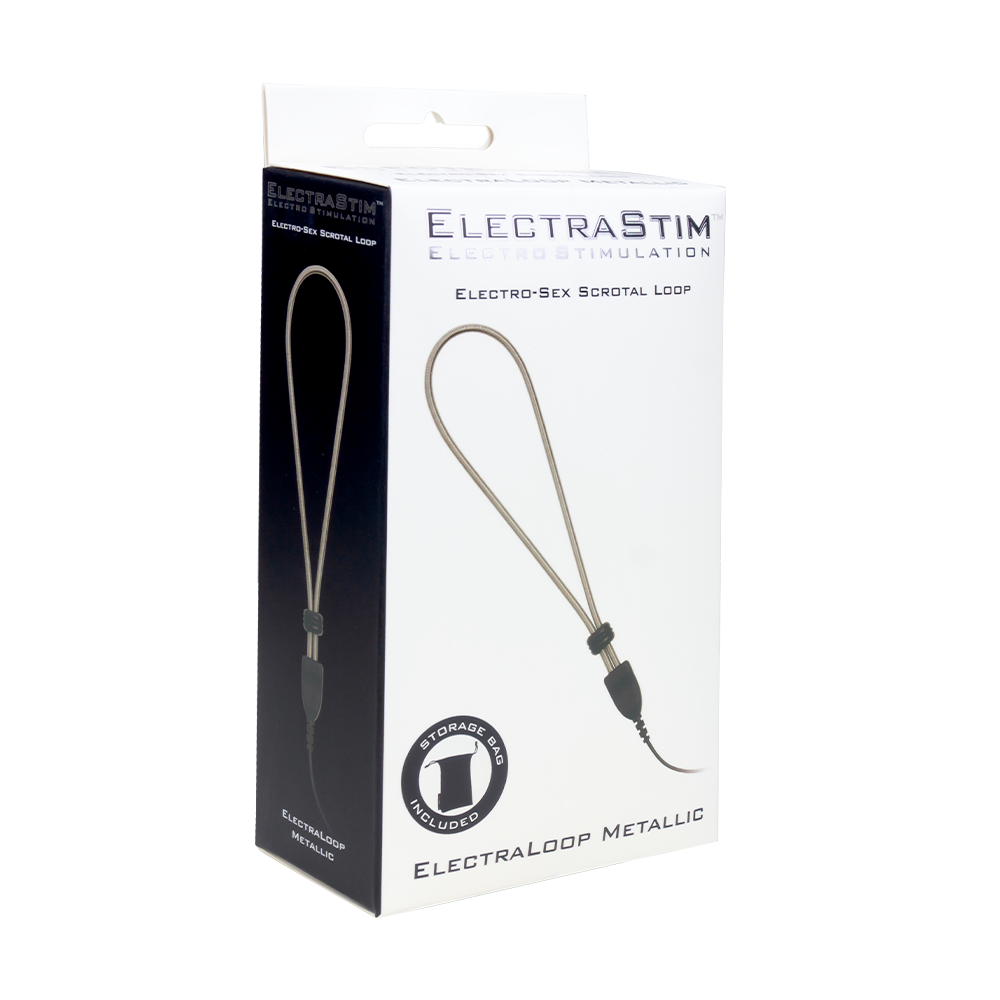 ElectraLoop Adjustable Metallic Scrotal Loop-Cock Rings and Male Toys electro sex - estim USA- ElectraStim