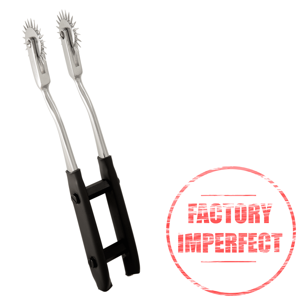 FACTORY IMPERFECT- Double Electro Wartenberg Pinwheel-Fetish and Bondage electro sex - estim USA- ElectraStim