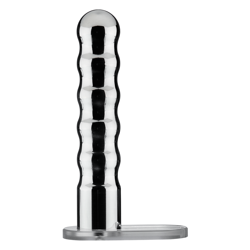 Wave Metal Strap-On Electro Dildo-Electro Strap On Dildos electro sex - estim USA- ElectraStim