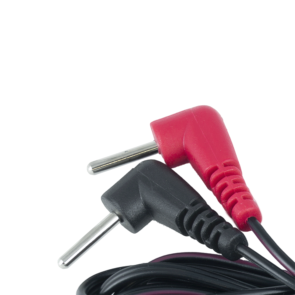 ElectraStim 90-Degree Stimulator Cables- electro sex - estim USA- ElectraStim
