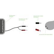 2mm Pin to 4mm E-Stim Banana Plug Adapter Kit (2 Pack)-Cables and Adapters electro sex - estim USA- ElectraStim