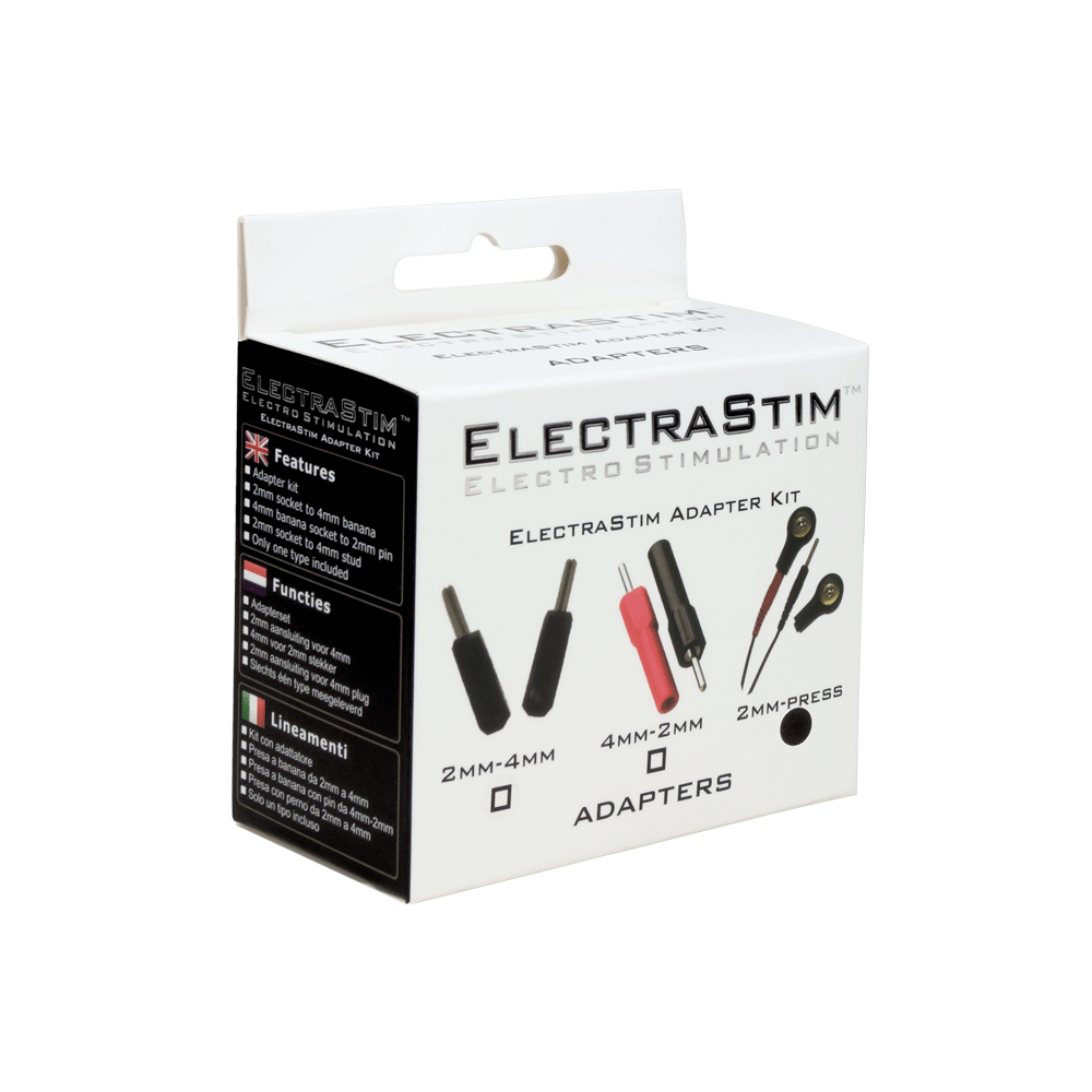 Adapter Kit - Press Stud Connectors (2 Pack)-Cables and Adapters electro sex - estim USA- ElectraStim