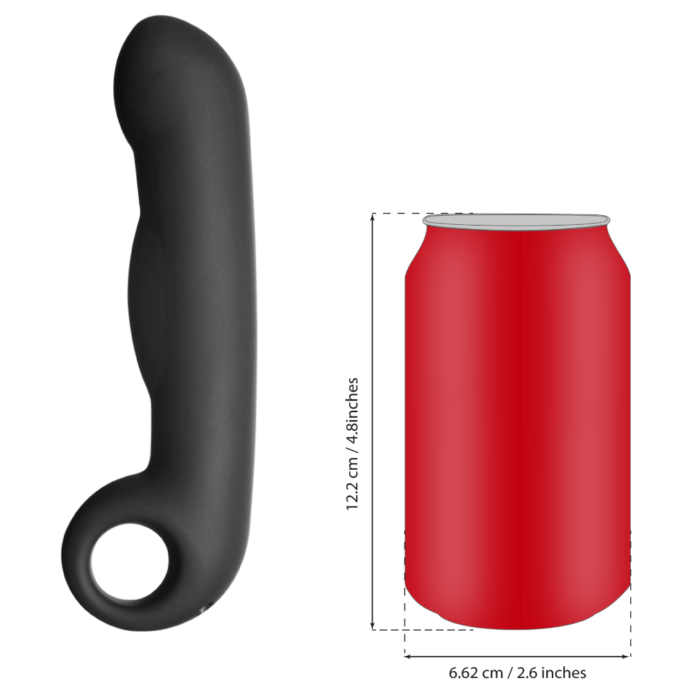 Silicone Noir Ovid Electro G-Spot Dildo-Silicone Noir electro sex - estim USA- ElectraStim