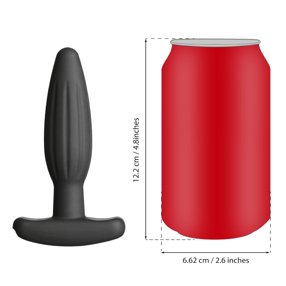 Silicone Noir Rocker Butt Plug - Small-Silicone Noir electro sex - estim USA- ElectraStim