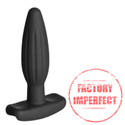 FACTORY IMPERFECT- Silicone Noir Rocker Butt Plug- Small-Silicone Noir electro sex - estim USA- ElectraStim