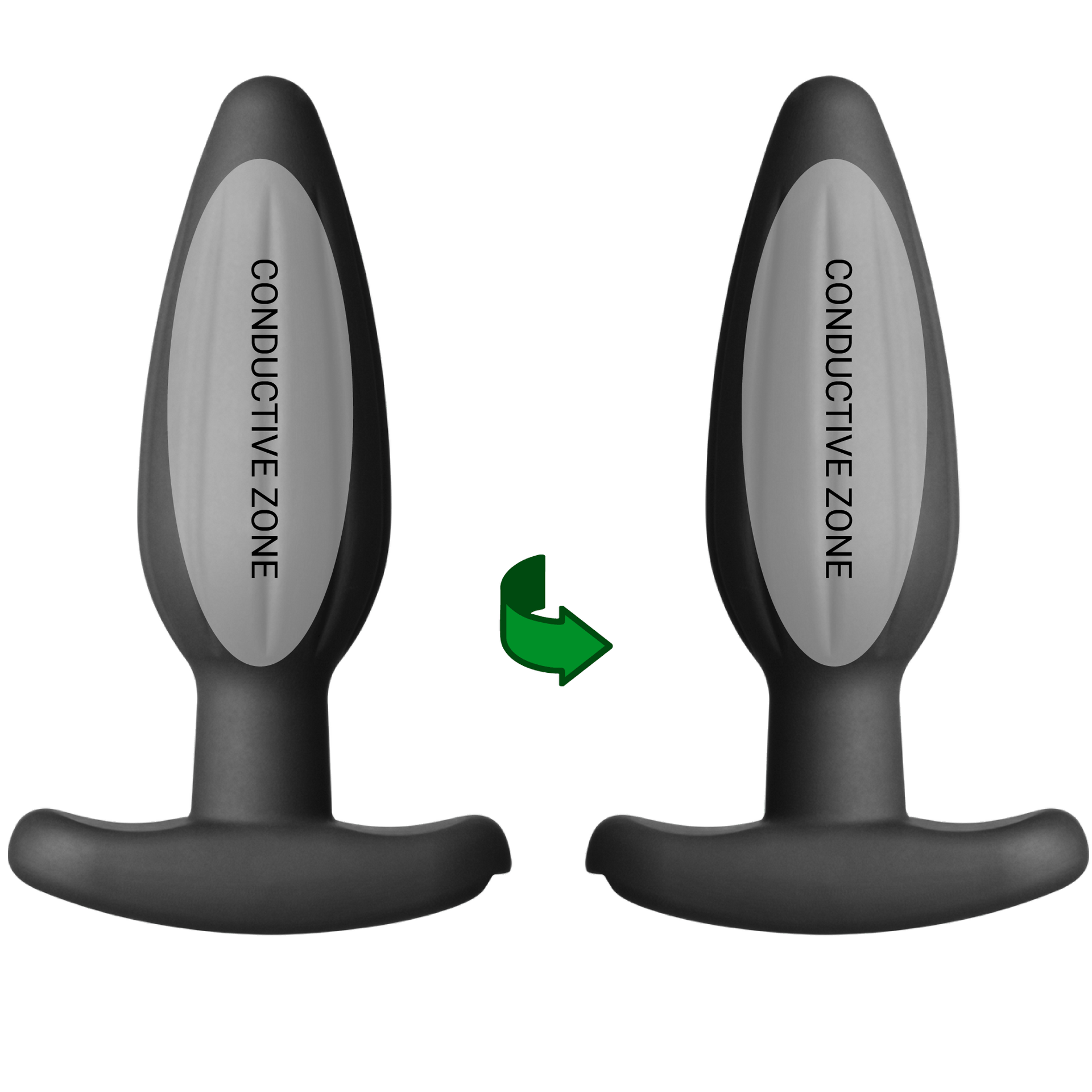 Silicone Noir Rocker Butt Plug - Medium Silicone Noir Rocker Butt Plug - Medium