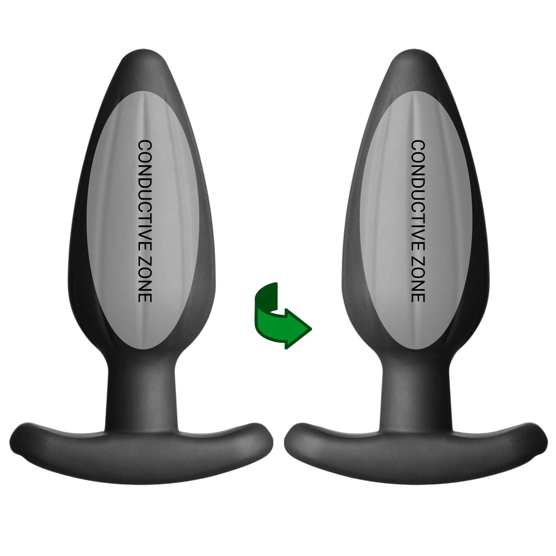 Plug Anal Rocker de Silicona Negro - Grande Plug Anal Rocker de Silicona Negro - Grande