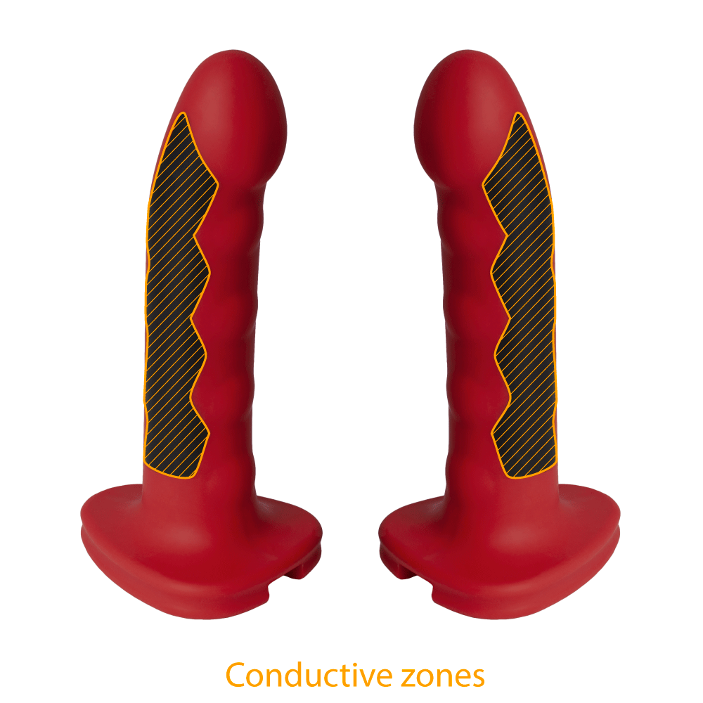 Silicone Fusion Komodo Electro Dildo-Dildos and Probes electro sex - estim USA- ElectraStim