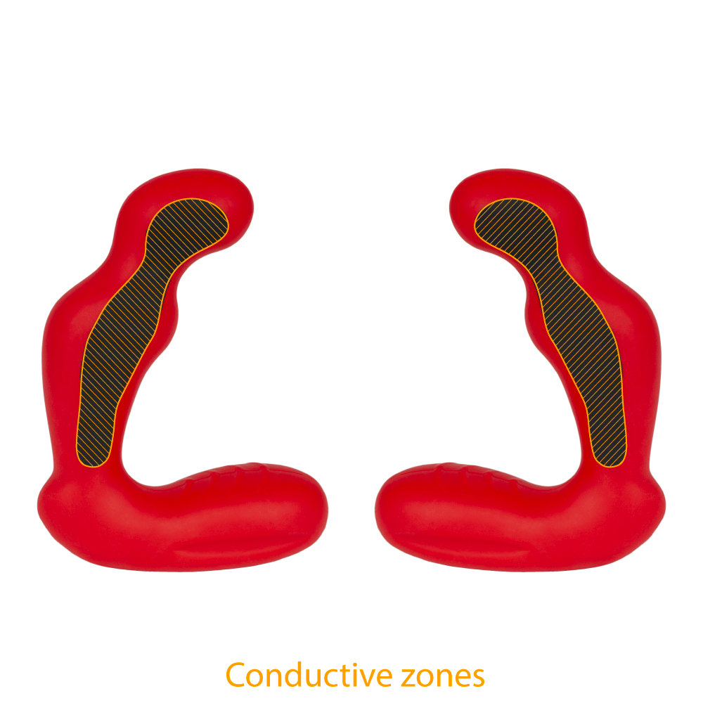 Silicone Fusion Habanero Electro Prostate Massager-Cock Rings and Male Toys electro sex - estim USA- ElectraStim