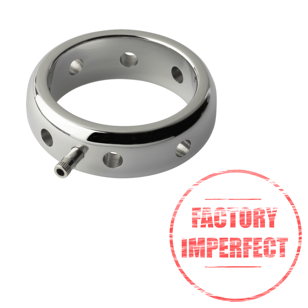 FACTORY IMPERFECT- ElectraStim Prestige Metal Electro Cock Ring- 50mm- electro sex - estim USA- ElectraStim
