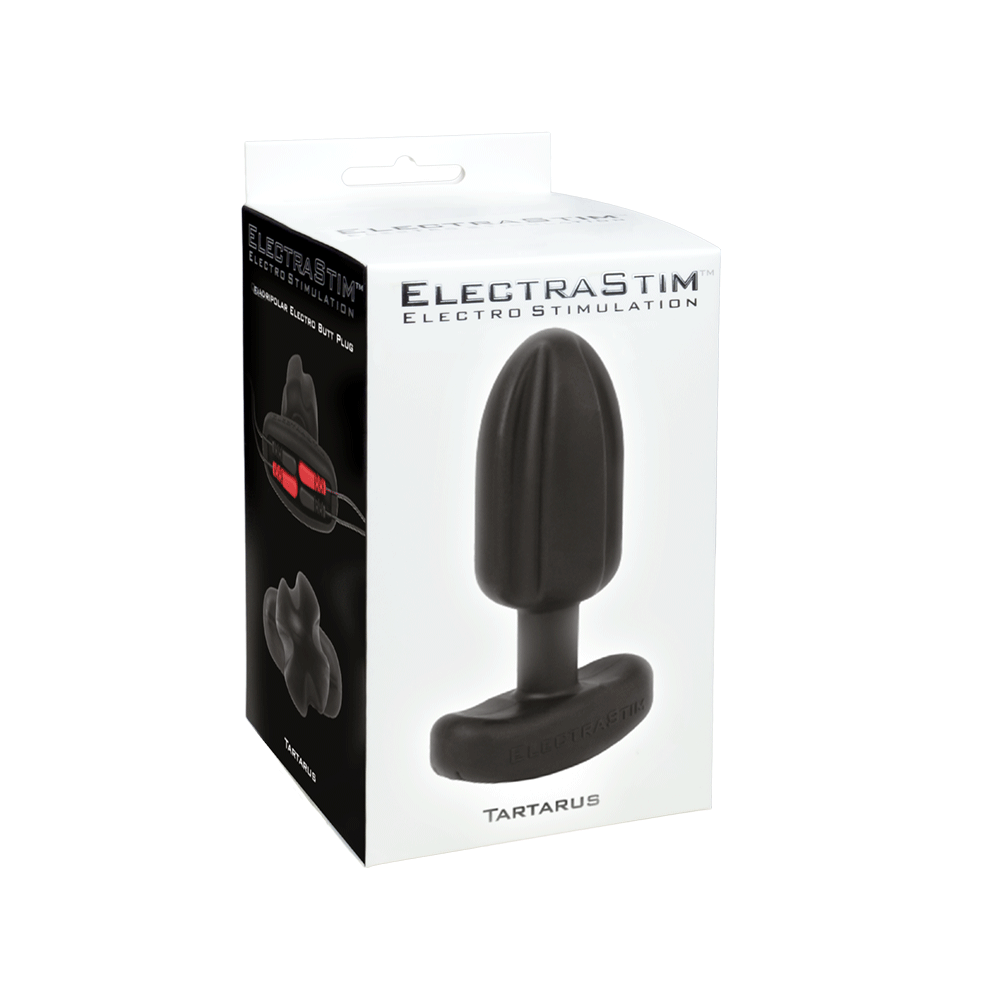 Silicone Noir 'Tartarus' Quadripolar Butt Plug-Anal Toys electro sex - estim USA- ElectraStim