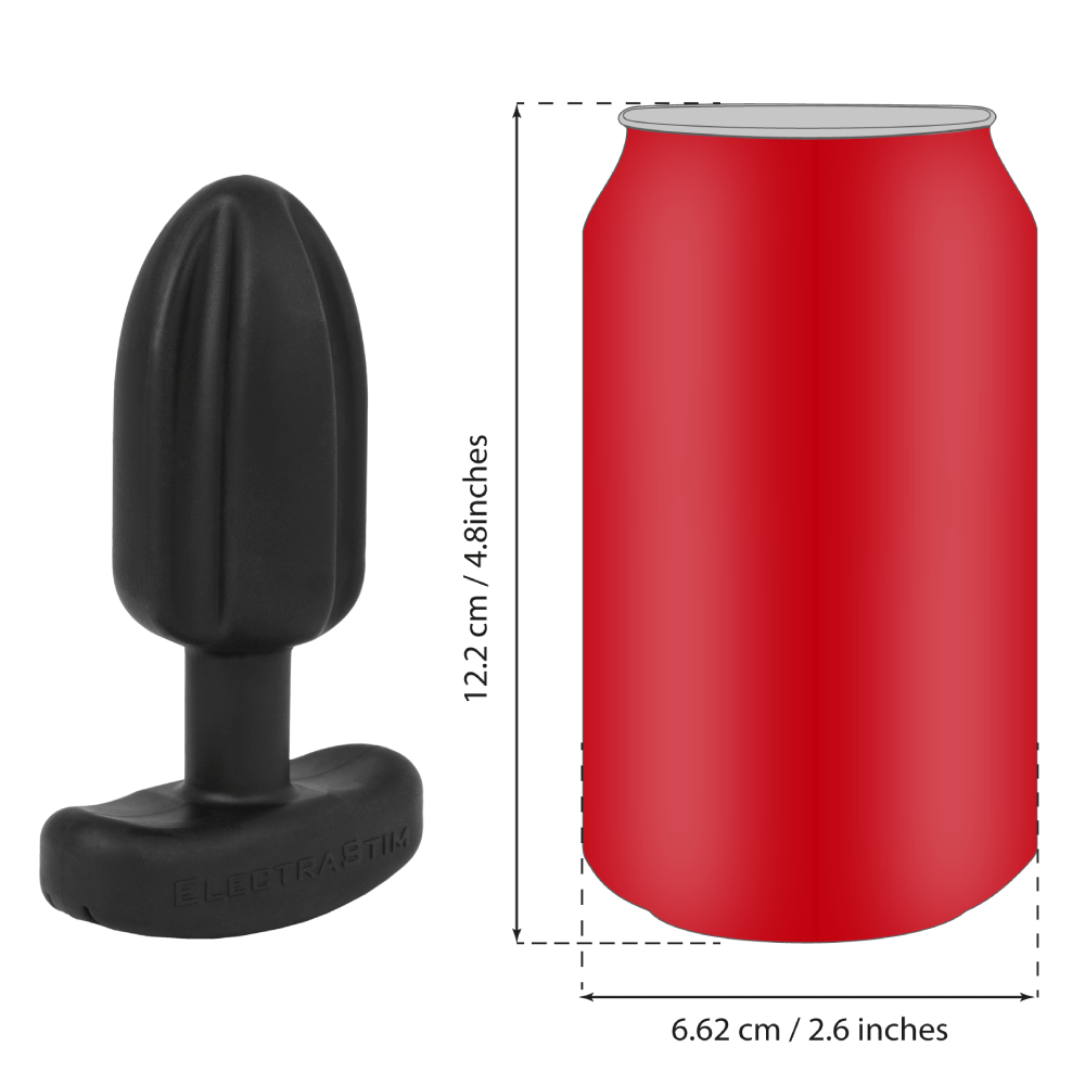 Silicone Noir 'Tartarus' Quadripolar Butt Plug-Anal Toys electro sex - estim USA- ElectraStim