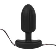 Silicone Noir 'Tartarus' Quadripolar Butt Plug-Anal Toys electro sex - estim USA- ElectraStim