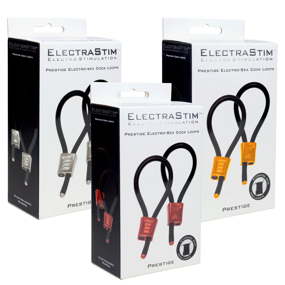ElectraStim Prestige ElectraLoops Adjustable Cock Rings-Cock Rings and Male Toys electro sex - estim USA- ElectraStim