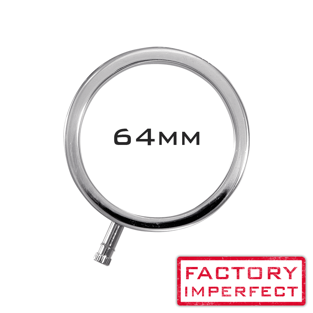 FACTORY IMPERFECT - ElectraRings Solid Metal Scrotal Ring (64mm)-Cock Rings and Male Toys electro sex - estim USA- ElectraStim
