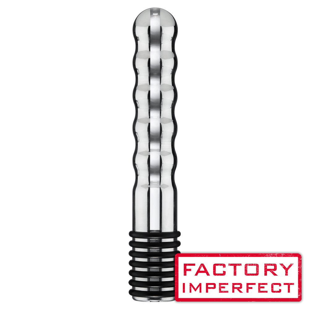 FACTORY IMPERFECT - Wave Metal Bi-Polar Electro Dildo- electro sex - estim USA- ElectraStim