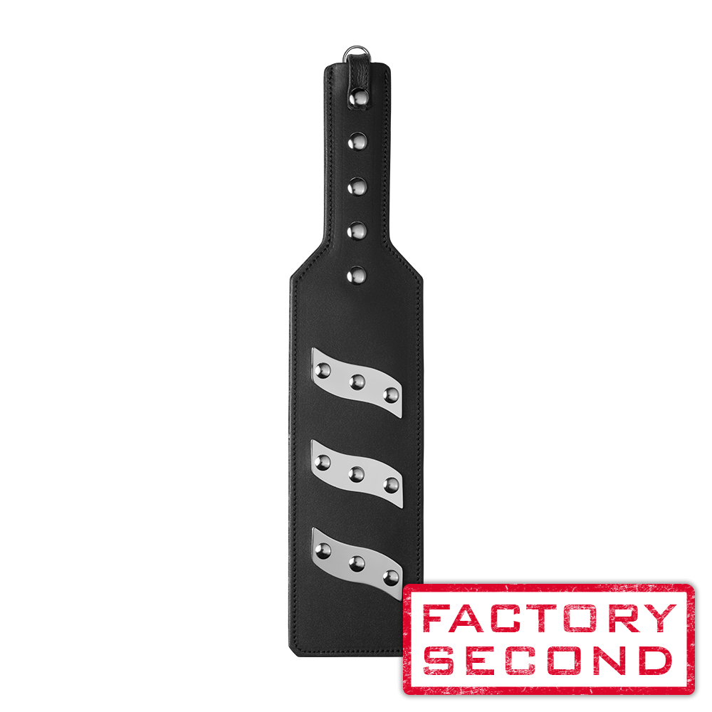FACTORY IMPERFECT - ElectraPaddle Leather Electro Spanking Paddle- electro sex - estim USA- ElectraStim