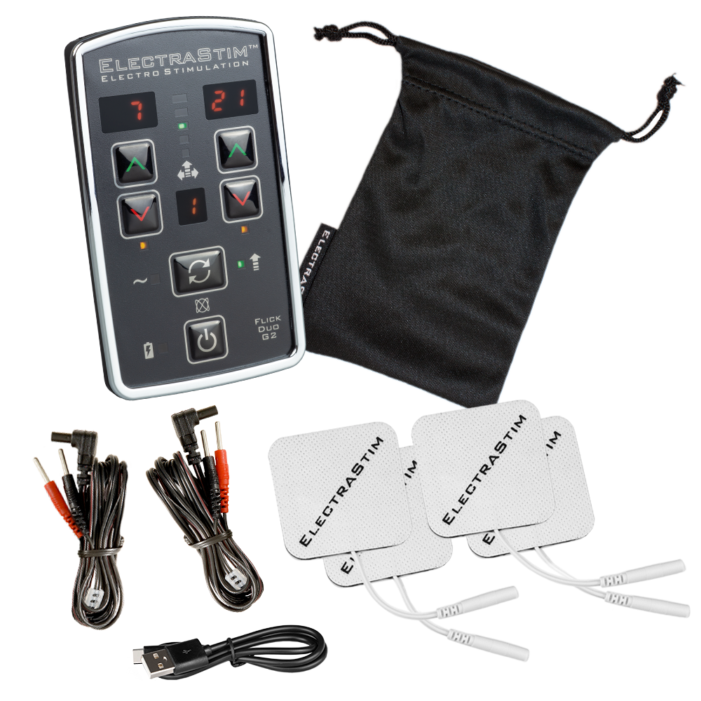 Flick Duo Dual Output Stimulator Pack- EM80-E-Electro Sex Stimulators electro sex - estim USA- ElectraStim