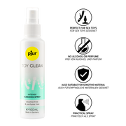 Pjur Toy Cleaner Spray- 100ml-Lubes, Gels and Cleaners electro sex - estim USA- ElectraStim